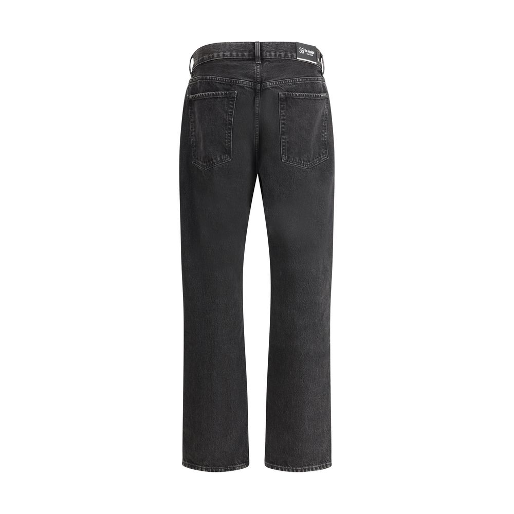 7FOR Black Denim Cotton Jeans - Timeless Luxury Denim Essentials