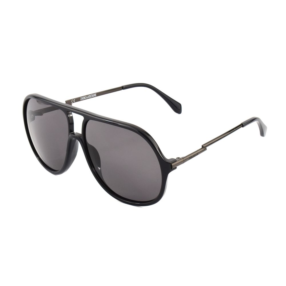 Zadig & Voltaire Black Acetate Sunglasses for Timeless Elegance