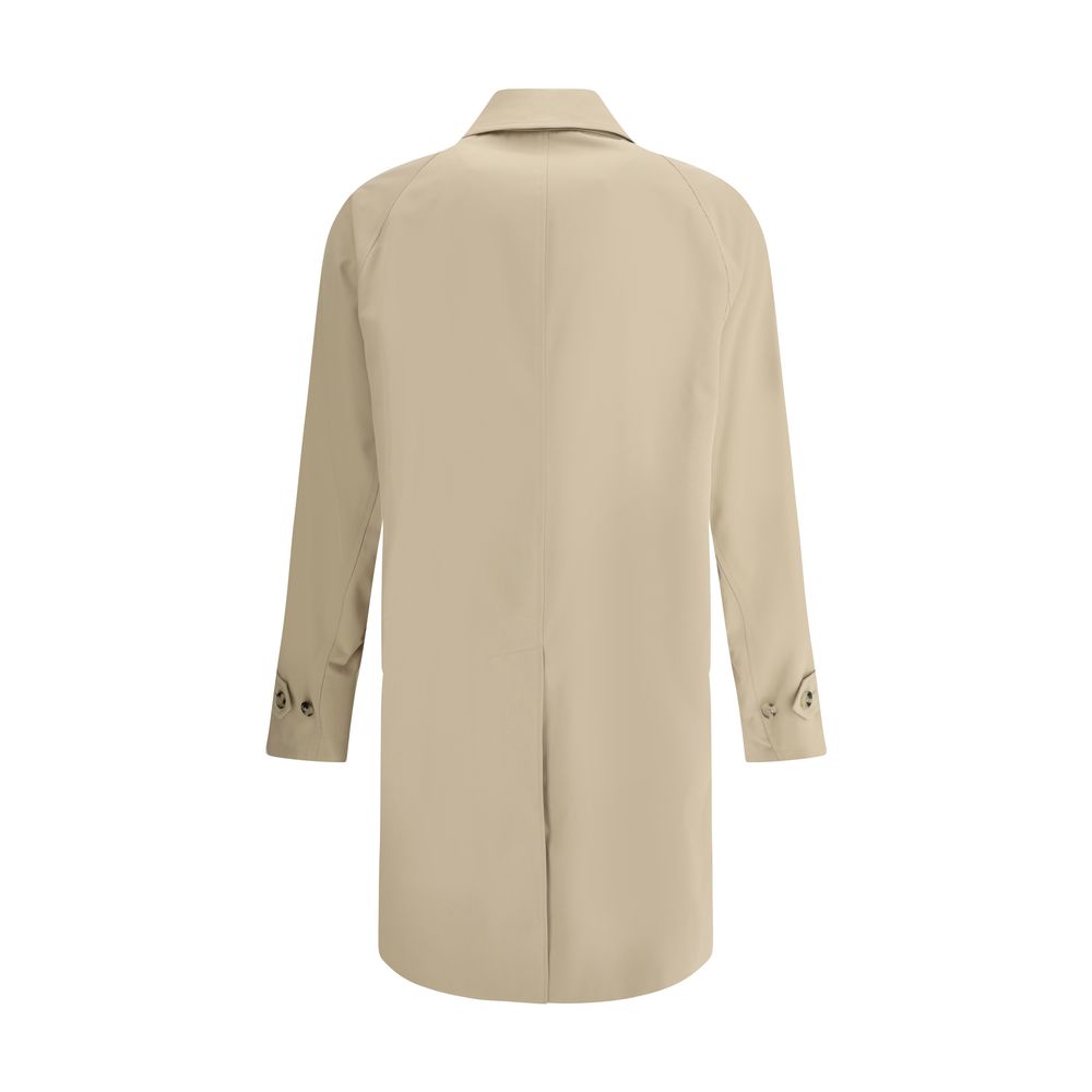 Burberry Beige Cotton Breasted Coat – Timeless Elegance Redefined