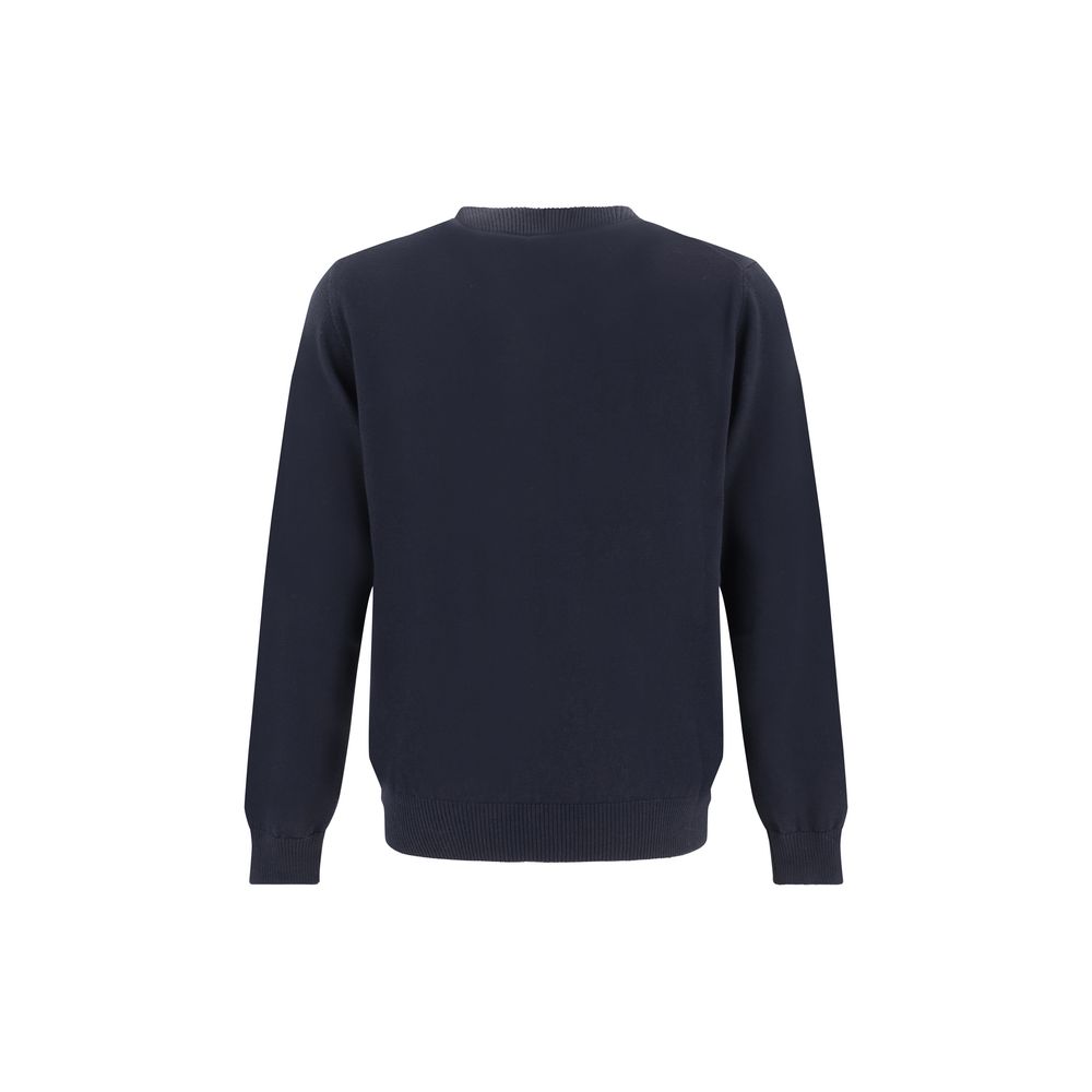 Fendi Grey Wool Sweater With Pocket - Luxurious Wool Elegance