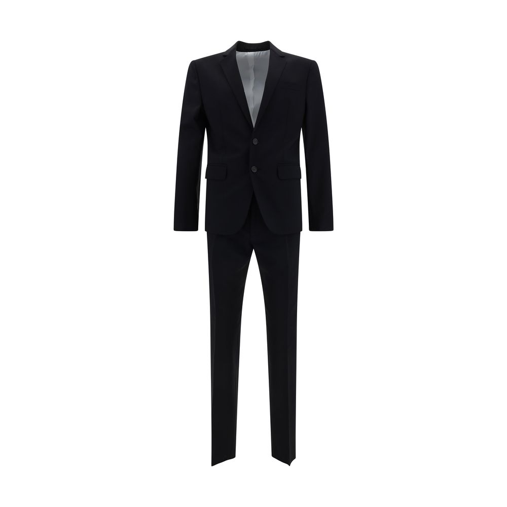 Dsquared² Navy Fleece Wool Complete Suit for Contemporary Elegance