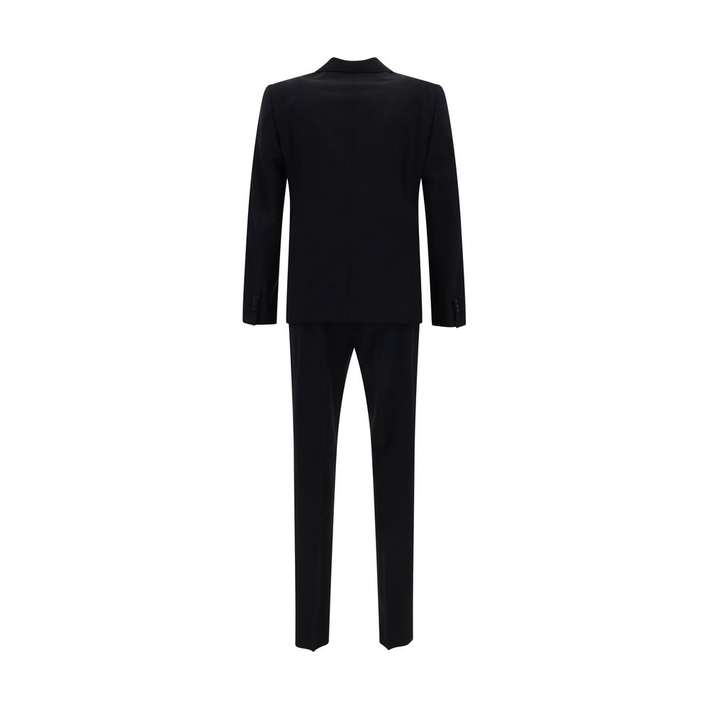 Dsquared² Navy Fleece Wool Complete Suit for Contemporary Elegance