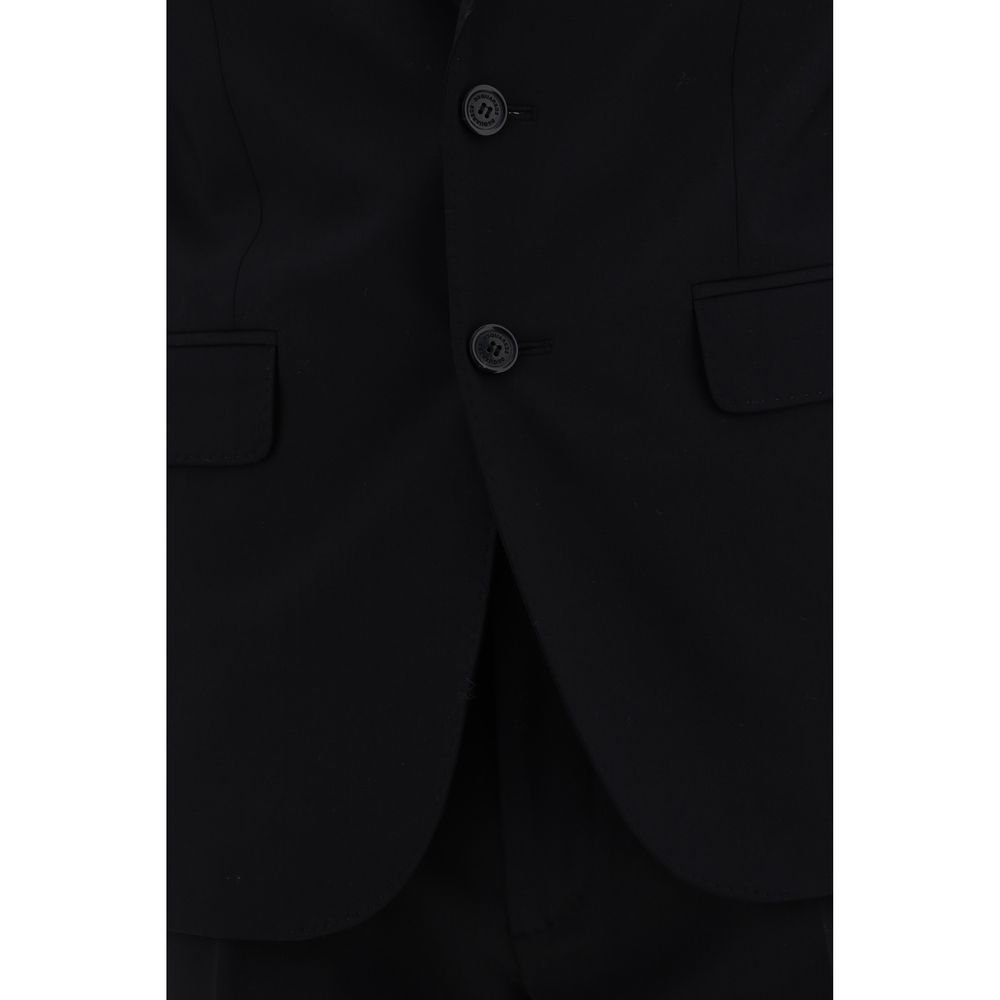 Dsquared² Navy Fleece Wool Complete Suit for Contemporary Elegance