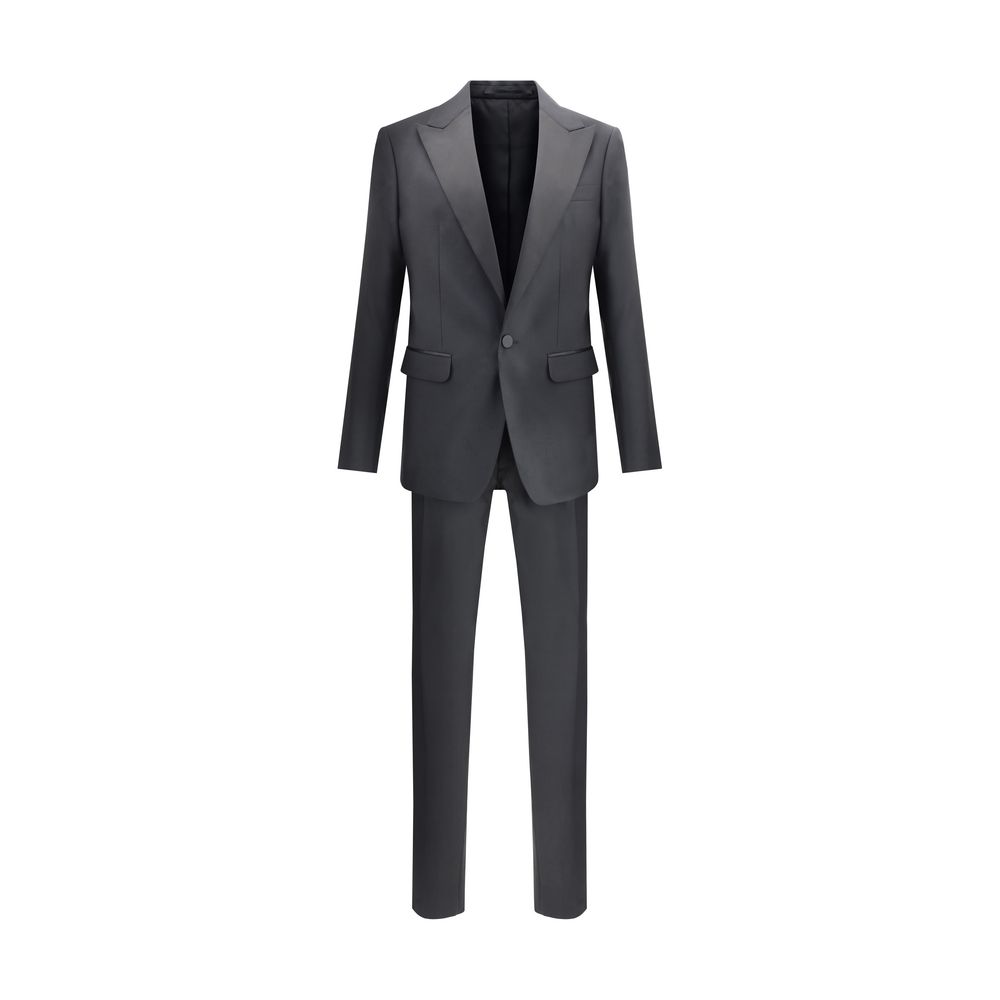 Dsquared² Navy Virgin Wool Complete Suit for Timeless Elegance