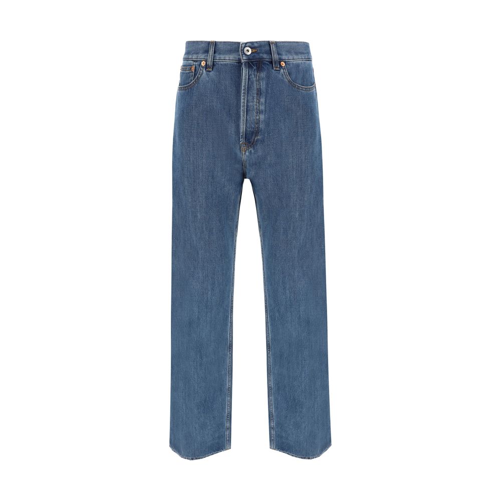 Valentino Blue Cotton Jeans - Timeless Elegance Meets Modern Luxury