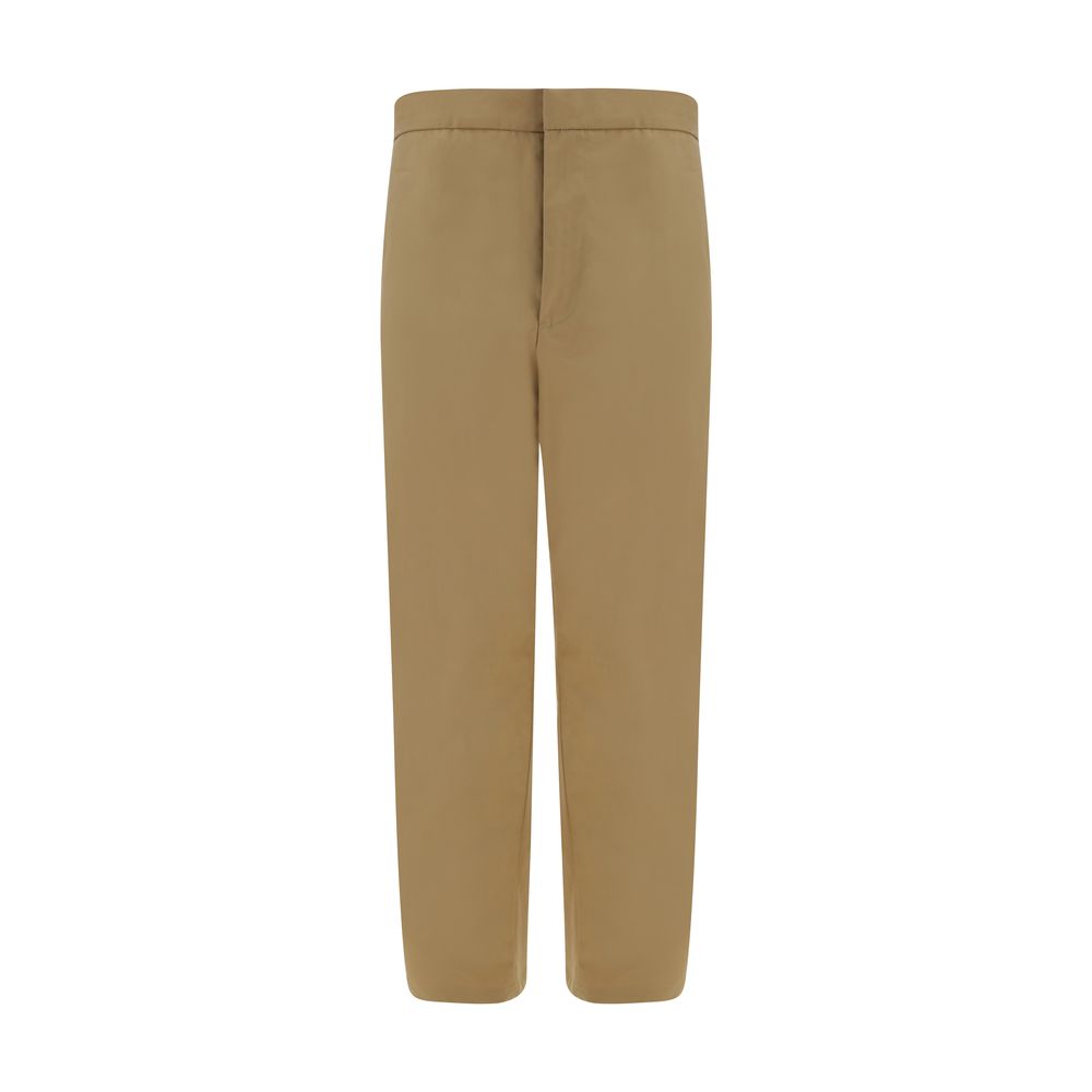 Jil Sander Beige Cotton Trousers - Timeless Elegance with Modern Aesthetic