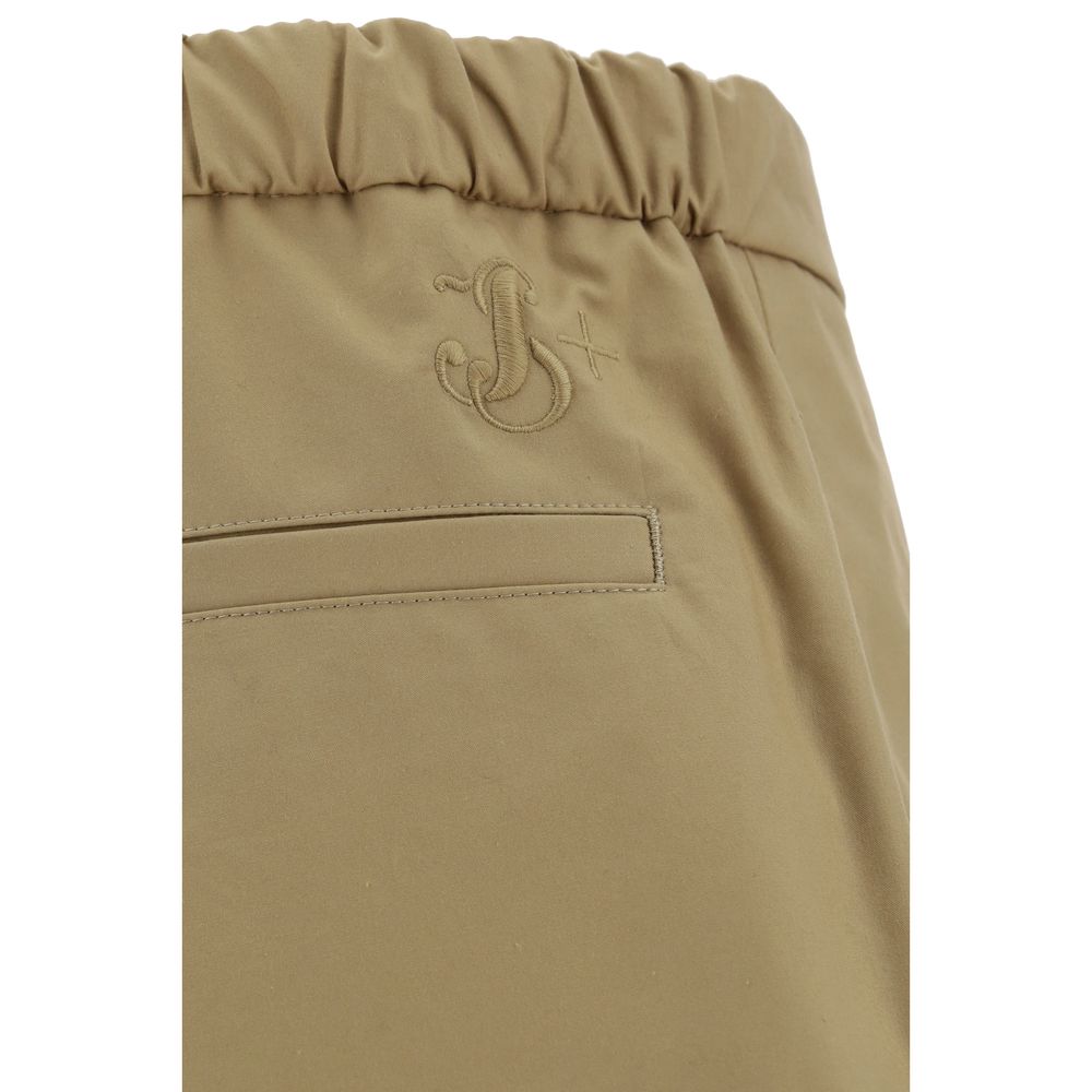 Jil Sander Beige Cotton Trousers - Timeless Elegance with Modern Aesthetic