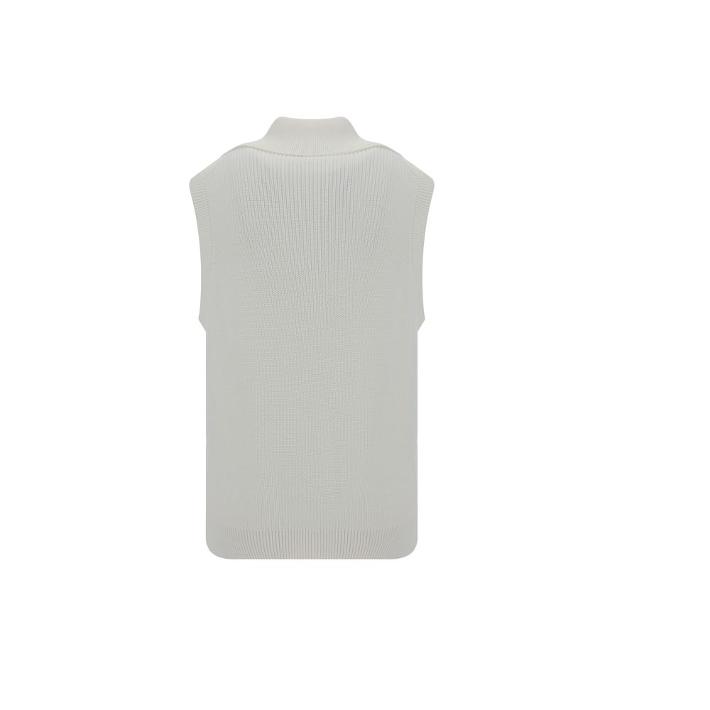 Brunello Cucinelli Grey Luxurious Cotton Vest