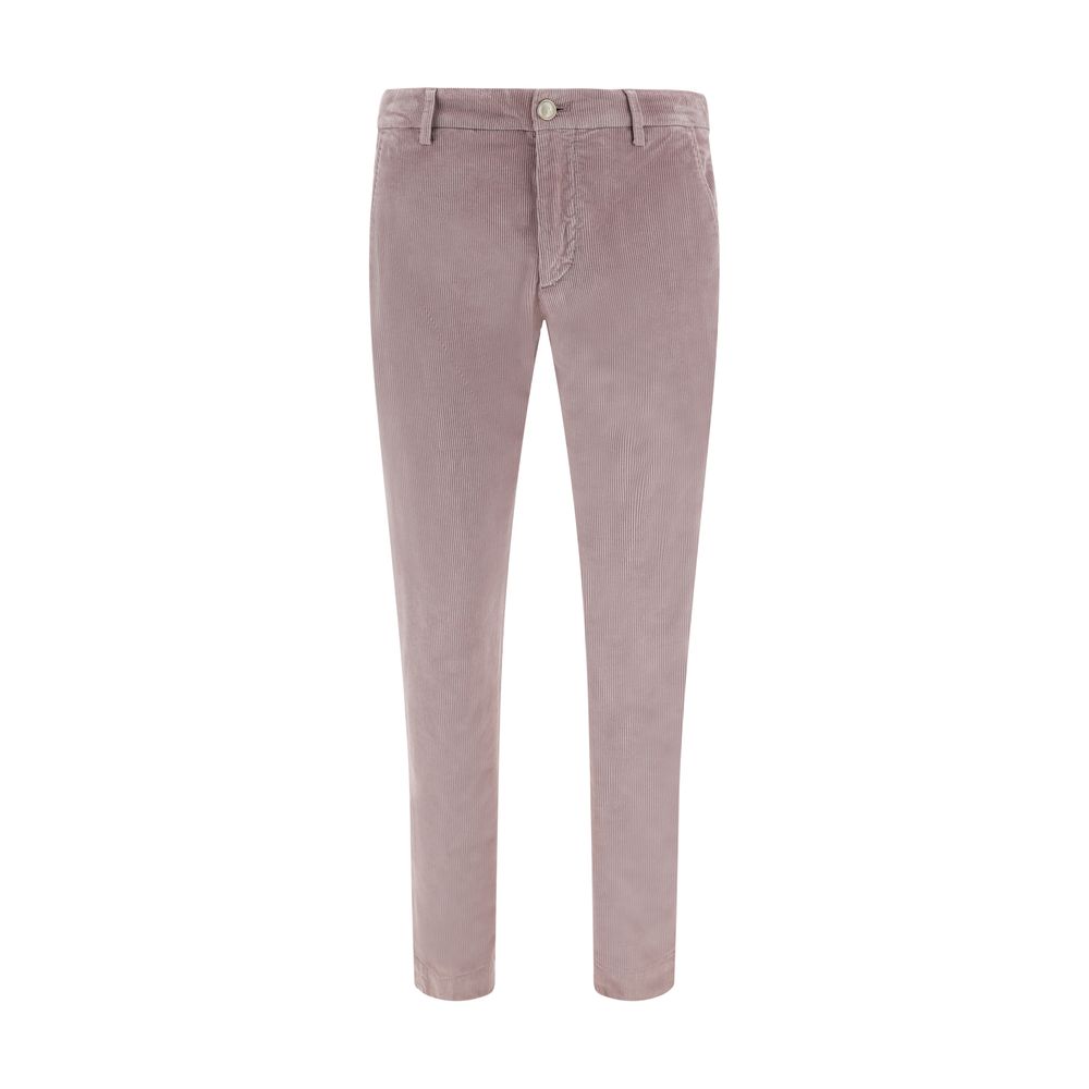 Hand Picked Navy Corduroy Pants Crafted From Premium Cotton Elegance