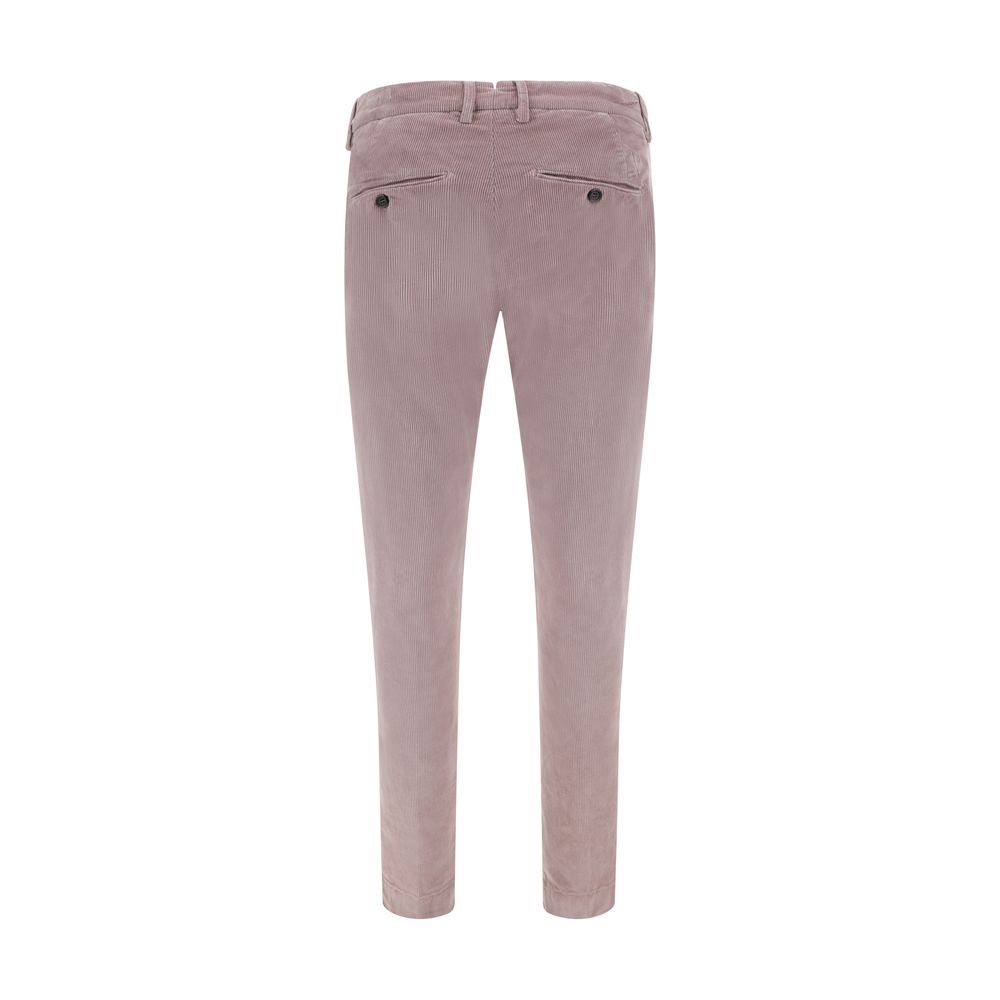 Hand Picked Navy Corduroy Pants Crafted From Premium Cotton Elegance