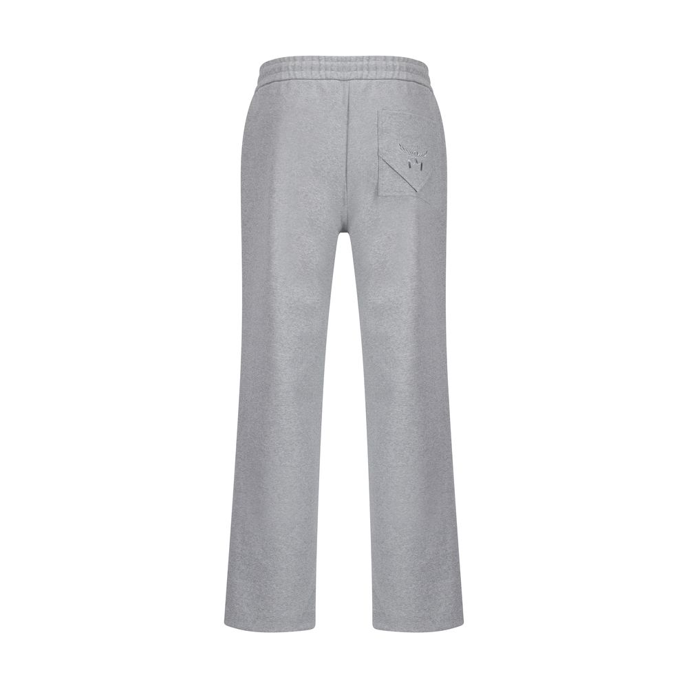 MCM Grey Cotton Sweatpants for Effortless Luxe Comfort