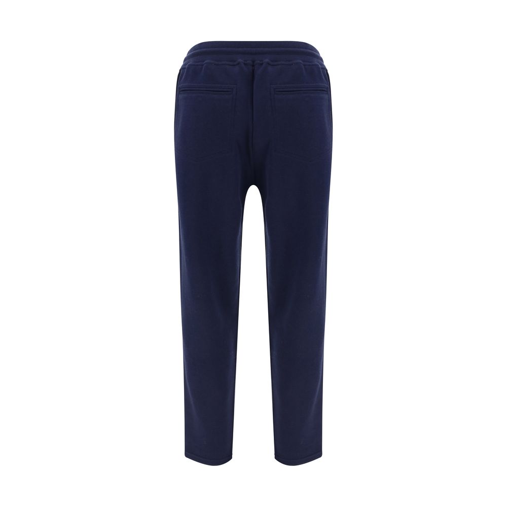 Brunello Cucinelli Grey Cotton Sweatpants for Elegant Comfort