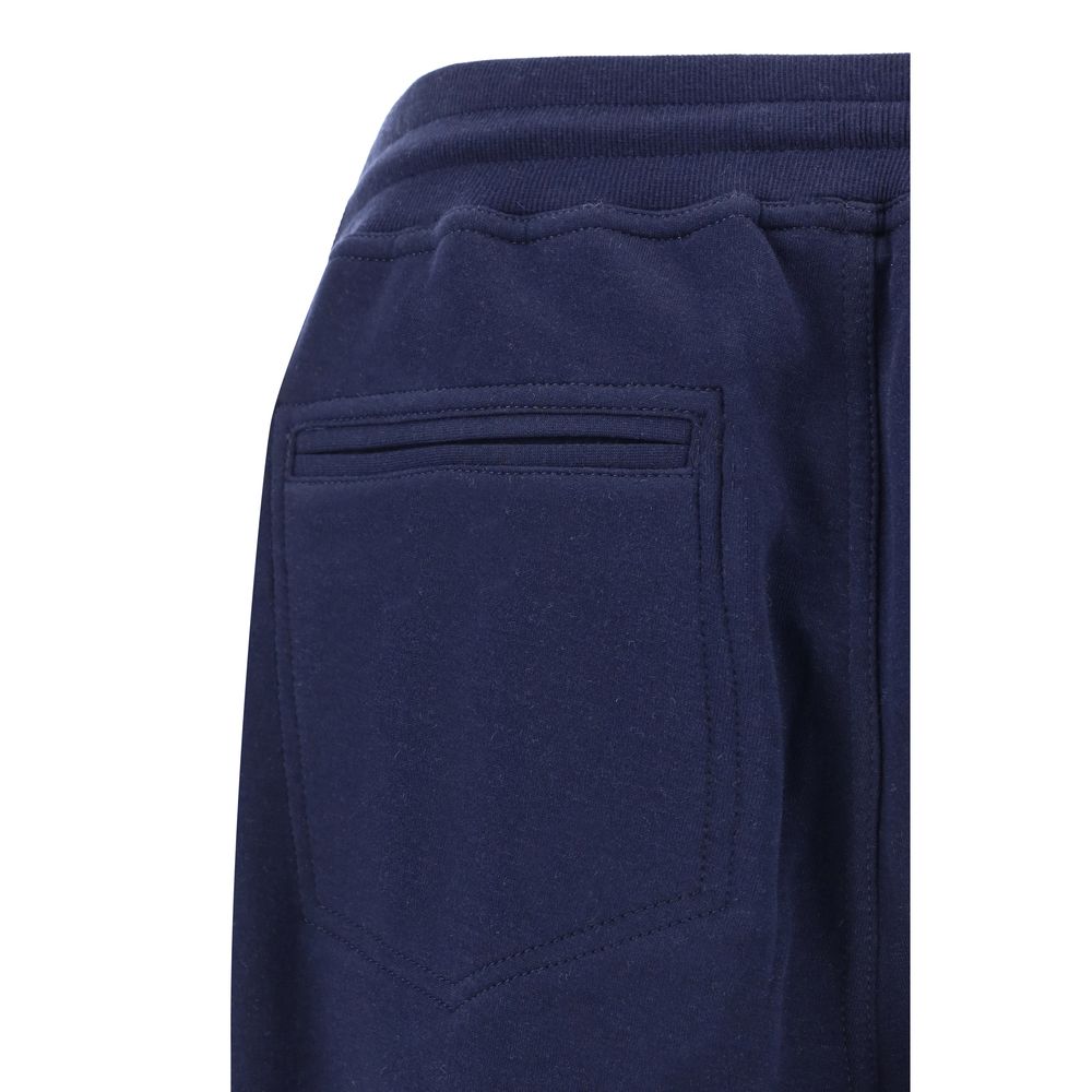 Brunello Cucinelli Grey Cotton Sweatpants for Elegant Comfort