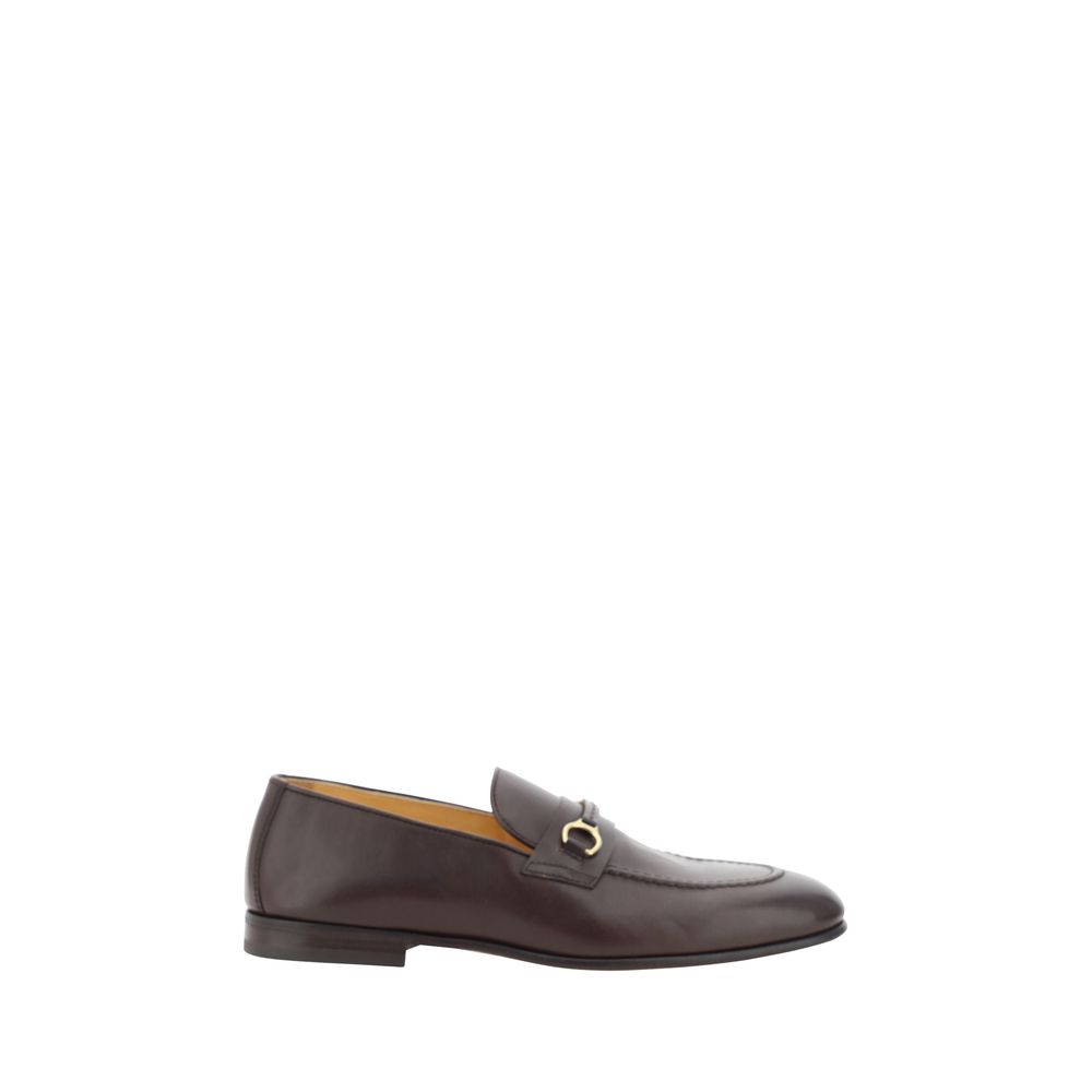 Brunello Cucinelli Brown Luxurious Leather Loafers