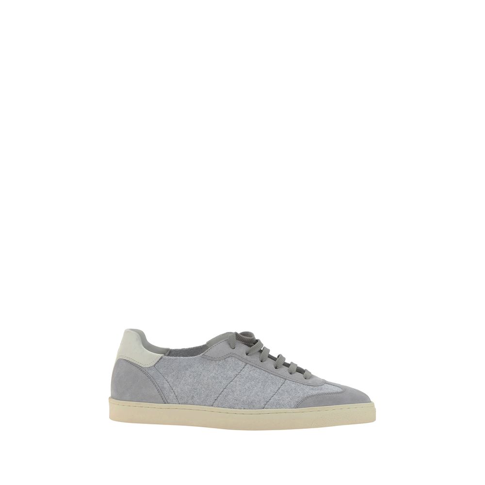 Brunello Cucinelli White Premium Calfskin Sneakers