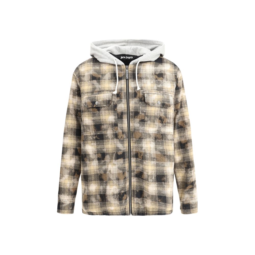 Palm Angels Multicolor Cotton Jacket in Timeless Check Pattern