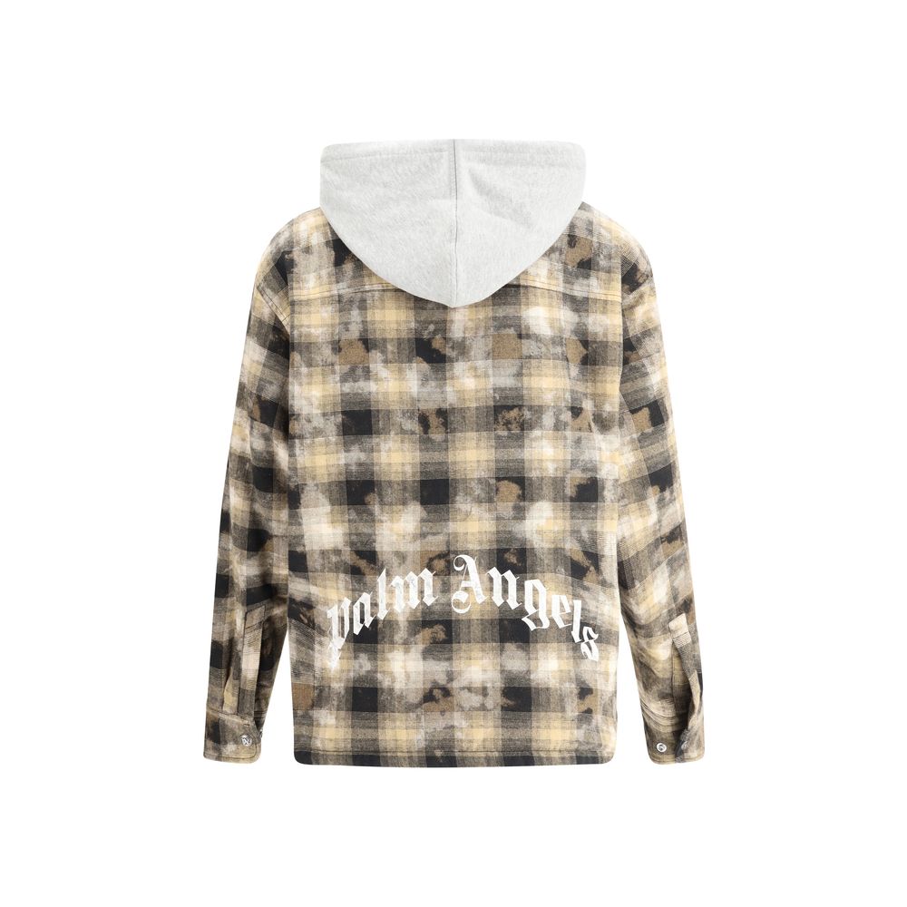 Palm Angels Multicolor Cotton Jacket in Timeless Check Pattern