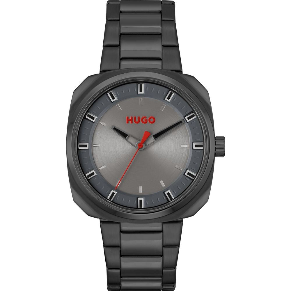 Hugo Boss Gray Stainless Steel Watch for Sophisticated Style