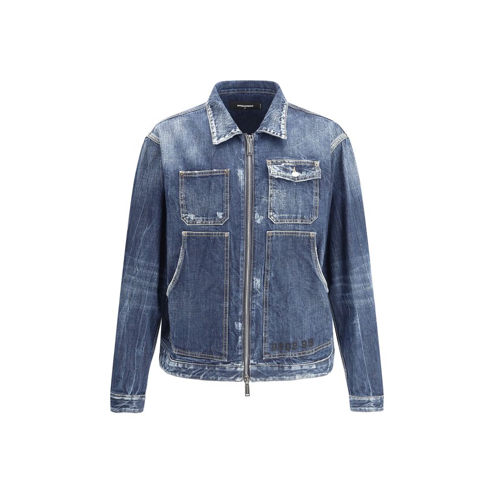 Dsquared² Blue Denim Jean Jacket for Elevated Casual Style