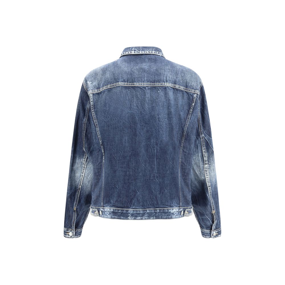Dsquared² Blue Denim Jean Jacket for Elevated Casual Style