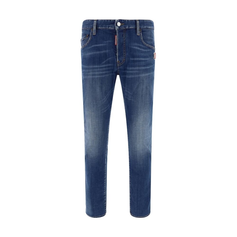 Dsquared² Blue Cotton Jeans: Iconic Luxury Denim for Timeless Style