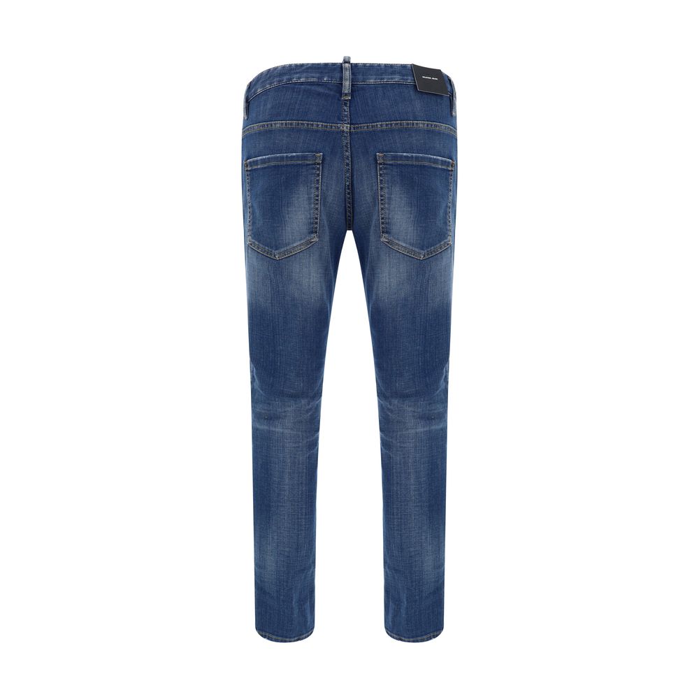 Dsquared² Blue Cotton Jeans: Iconic Luxury Denim for Timeless Style