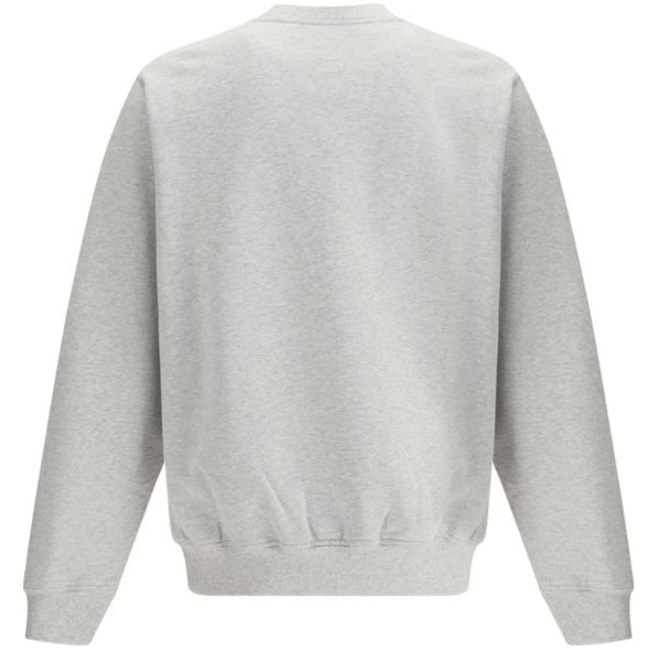 Casablanca Grey Luxe Cotton Sweatshirt with Textured Panels