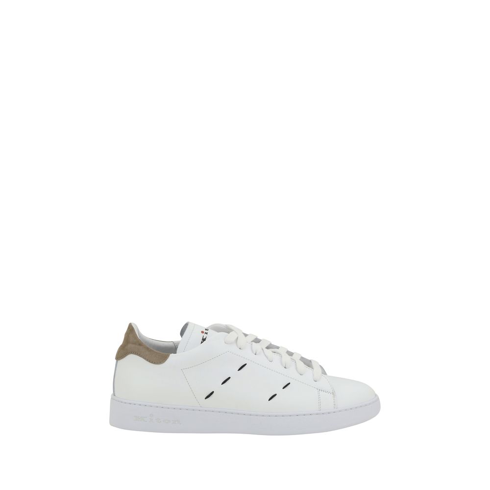 Kiton White Leather Sneakers Luxury Footwear Redefining Style