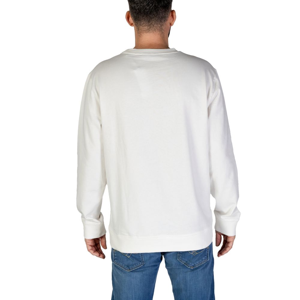 Hamaki-Ho White Cotton Sweater for Elevated Essentials