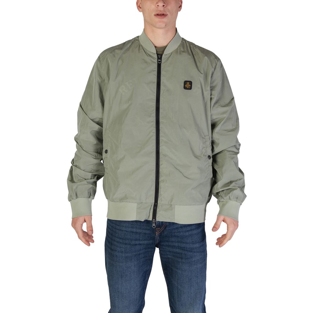 Refrigiwear Green Cotton Jacket - Sophisticated Outerwear Essential