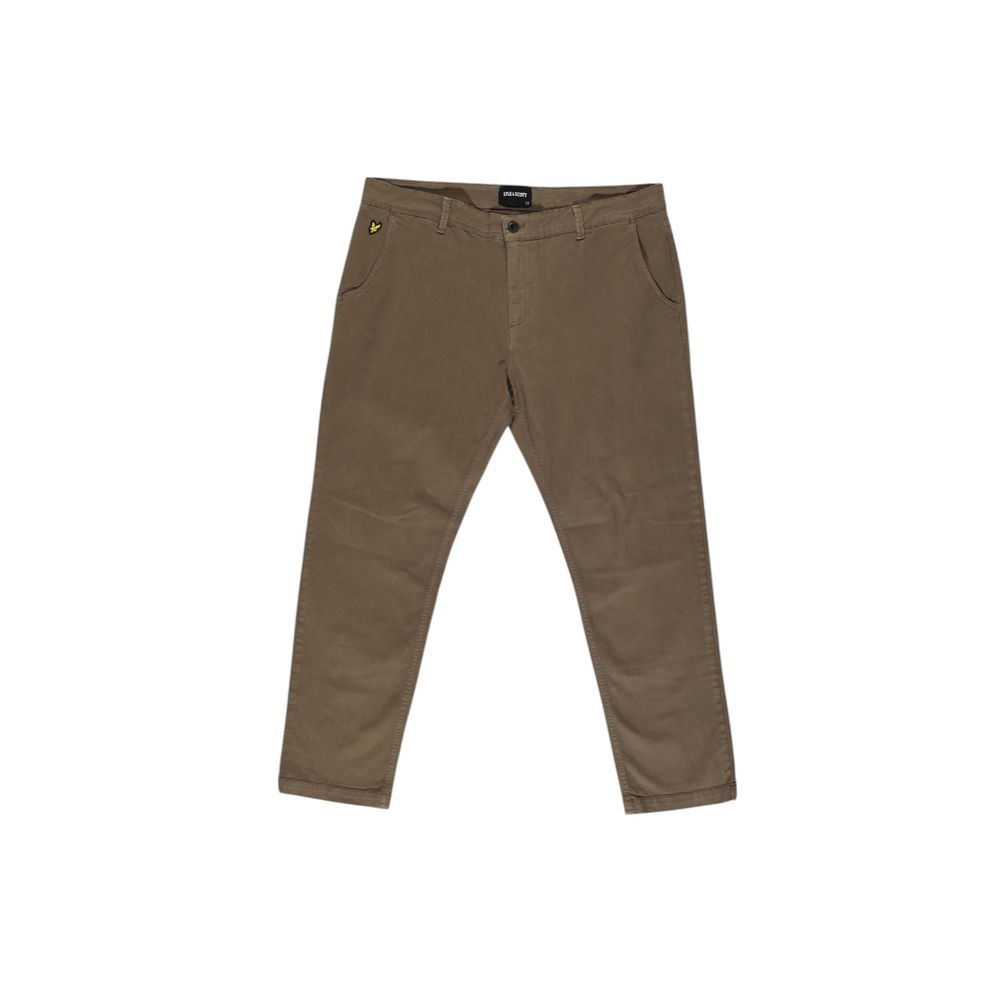 Lyle & Scott Beige Cotton Jeans for Elevated Style