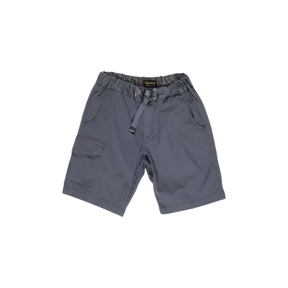 Refrigiwear Blue Cotton Short for Elevated Casual Elegance