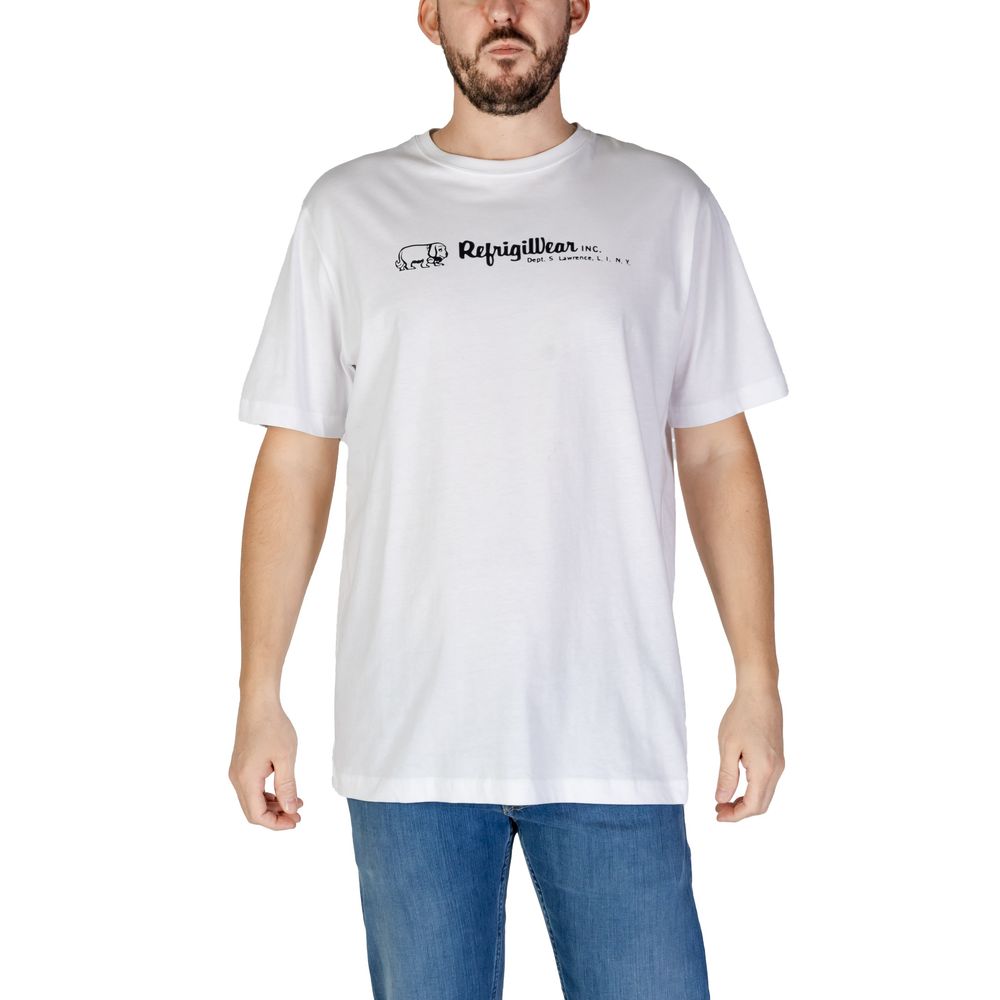 Refrigiwear White Cotton T-Shirt - Effortless Luxury Essential