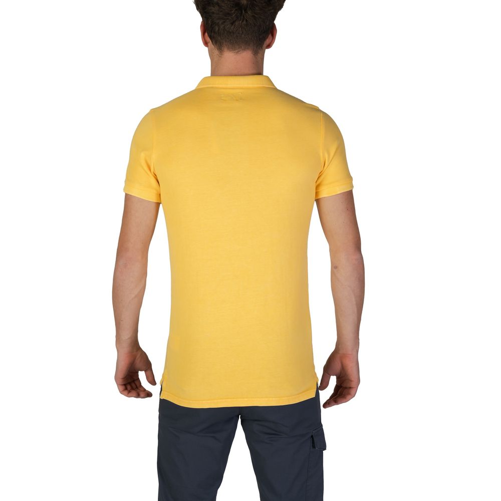 Superdry Yellow Cotton Polo Shirt for Effortless Style