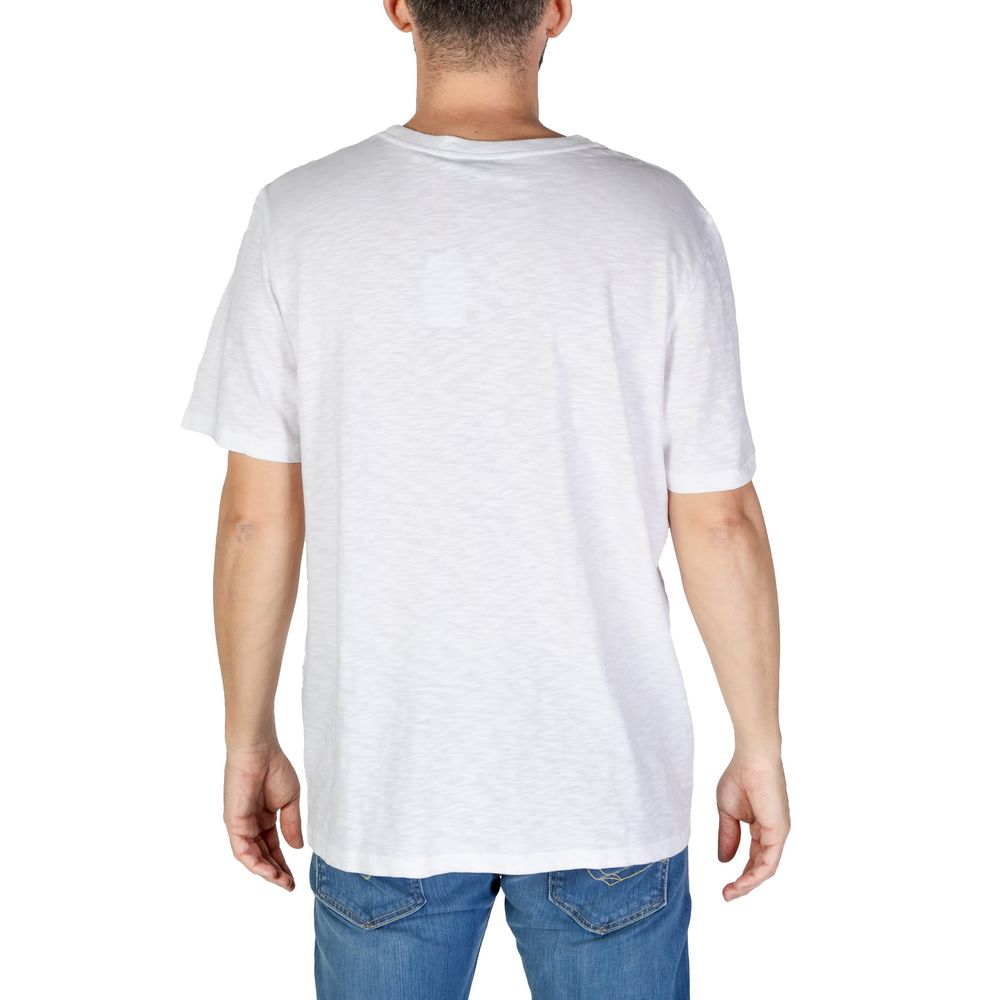 Superdry White Cotton T-Shirt for Elevated Everyday Style