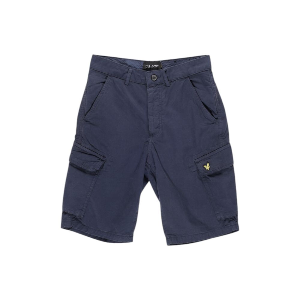 Lyle & Scott Blue Cotton Short for Effortless Elegance