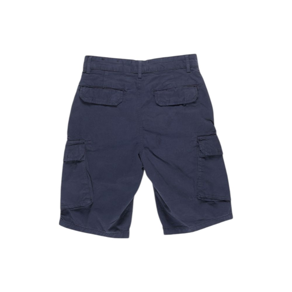 Lyle & Scott Blue Cotton Short for Effortless Elegance