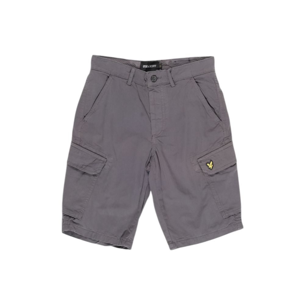 Lyle & Scott Gray Cotton Short for Elevated Casual Style