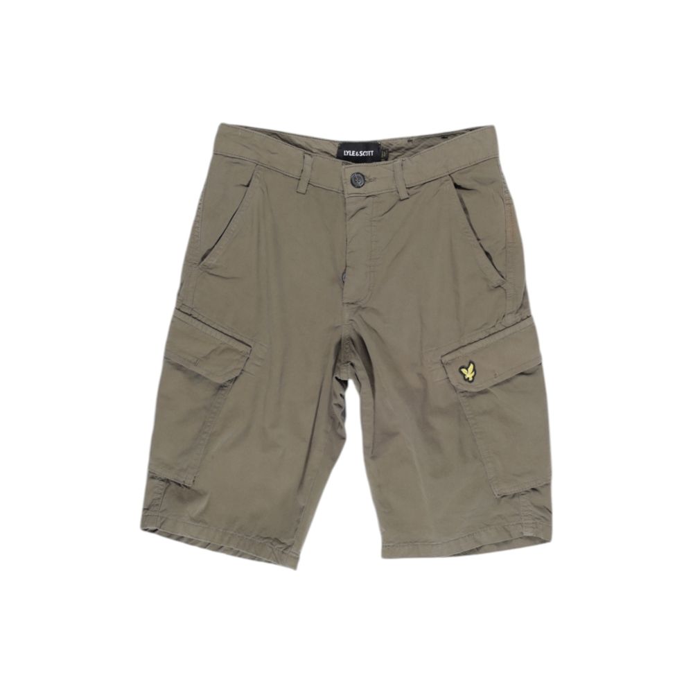 Lyle & Scott Green Cotton Short for Effortless Elegance