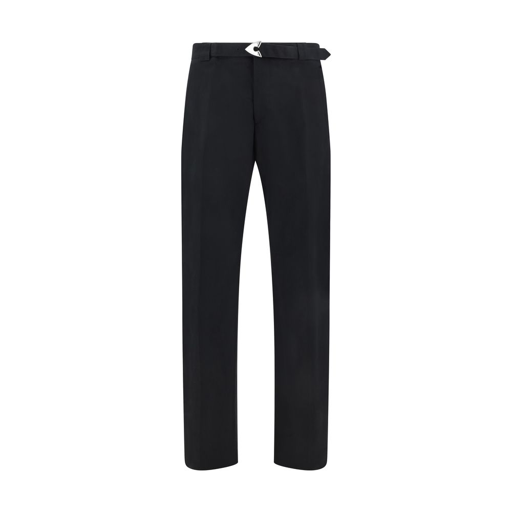Alexander McQueen Black Wool Arrow Belted Pants