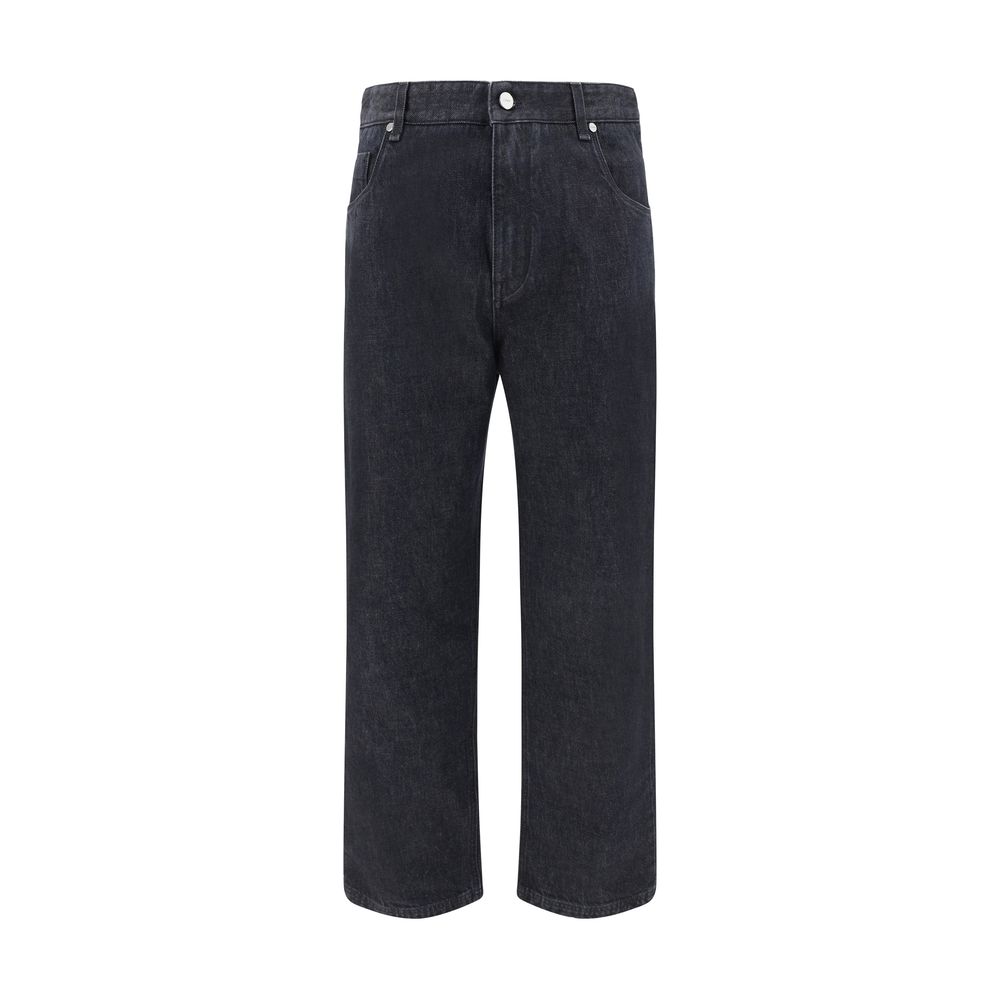 Fendi Dark Blue Denim Straight Jeans for Effortless Luxe Style