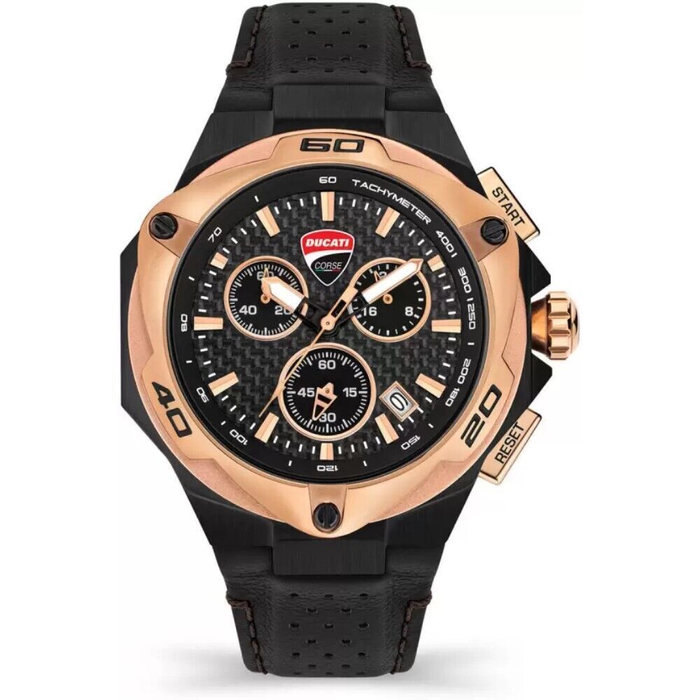 Ducati Black Leather Watch: Timeless Elegance Redefined