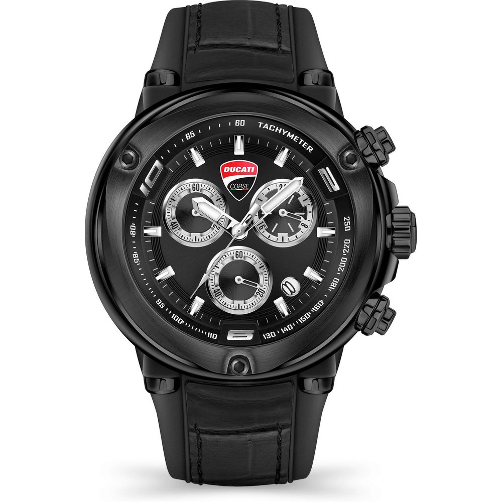 Ducati Black Leather Watch: Timeless Elegance Redefined
