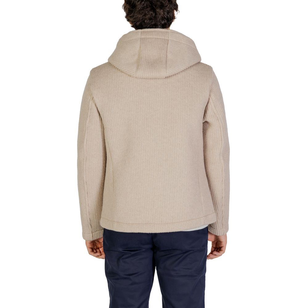 Hydra Clothing Beige Wool Blend Jacket for Sophisticated Style