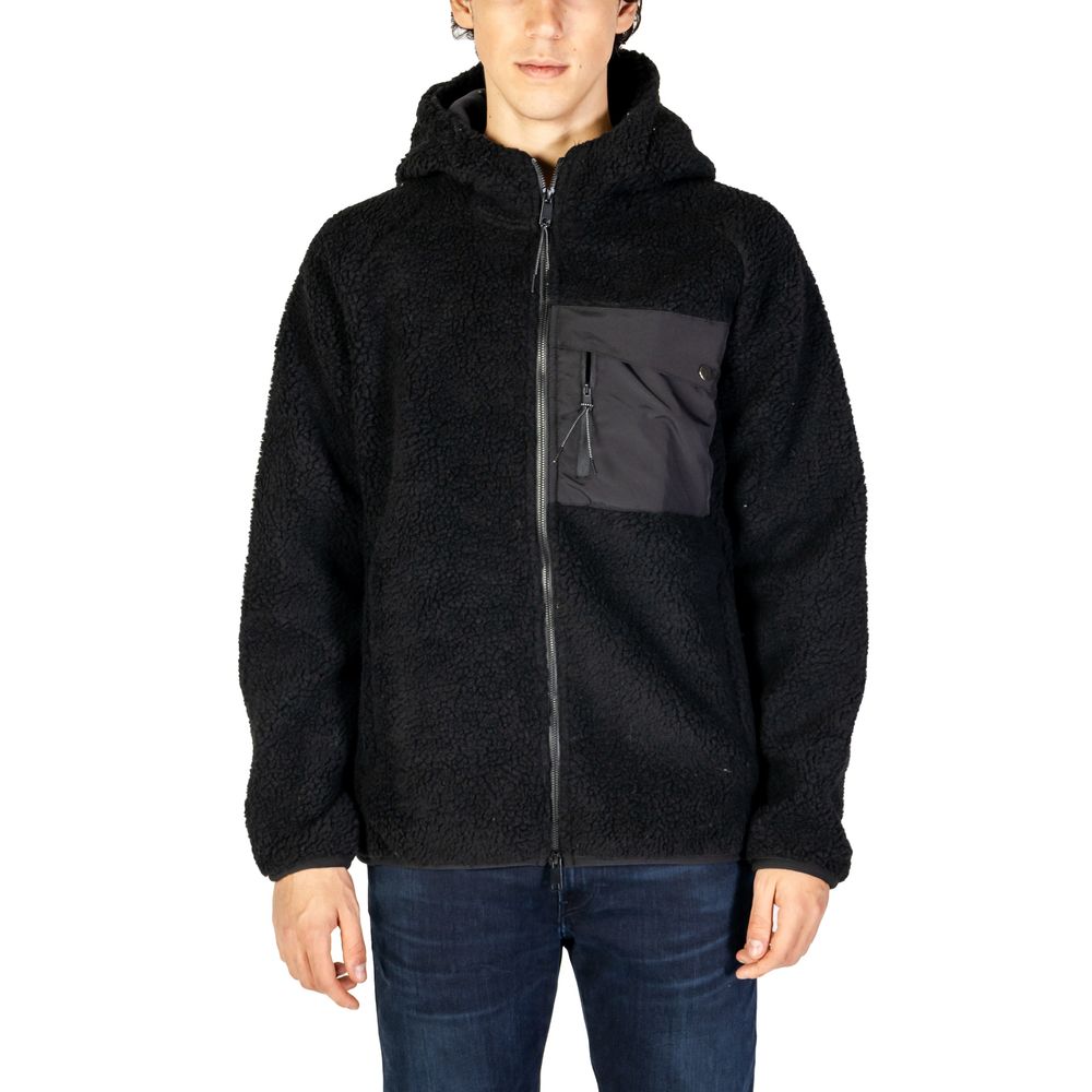 Hydra Clothing Black Wool Jacket with Modern Sophistication