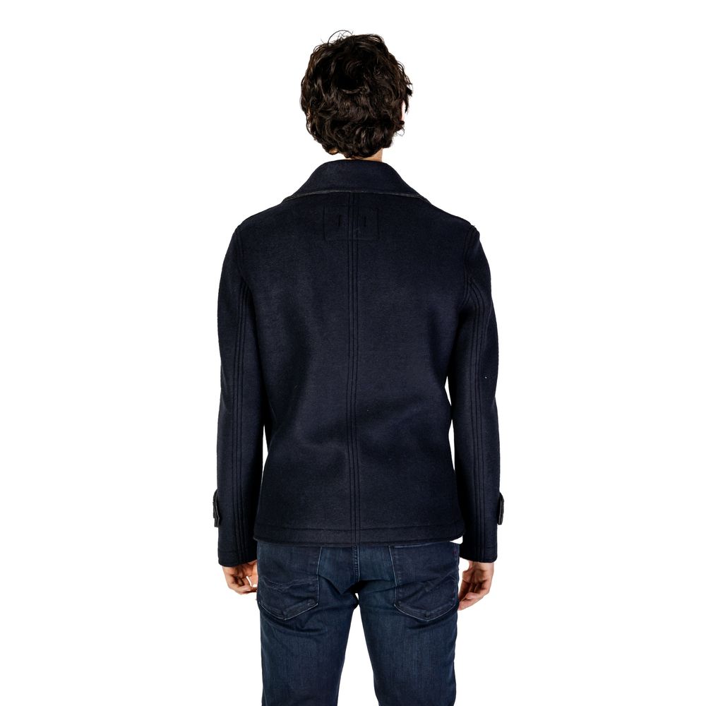 Hydra Clothing Blue Viscose Jacket for Elevated Style