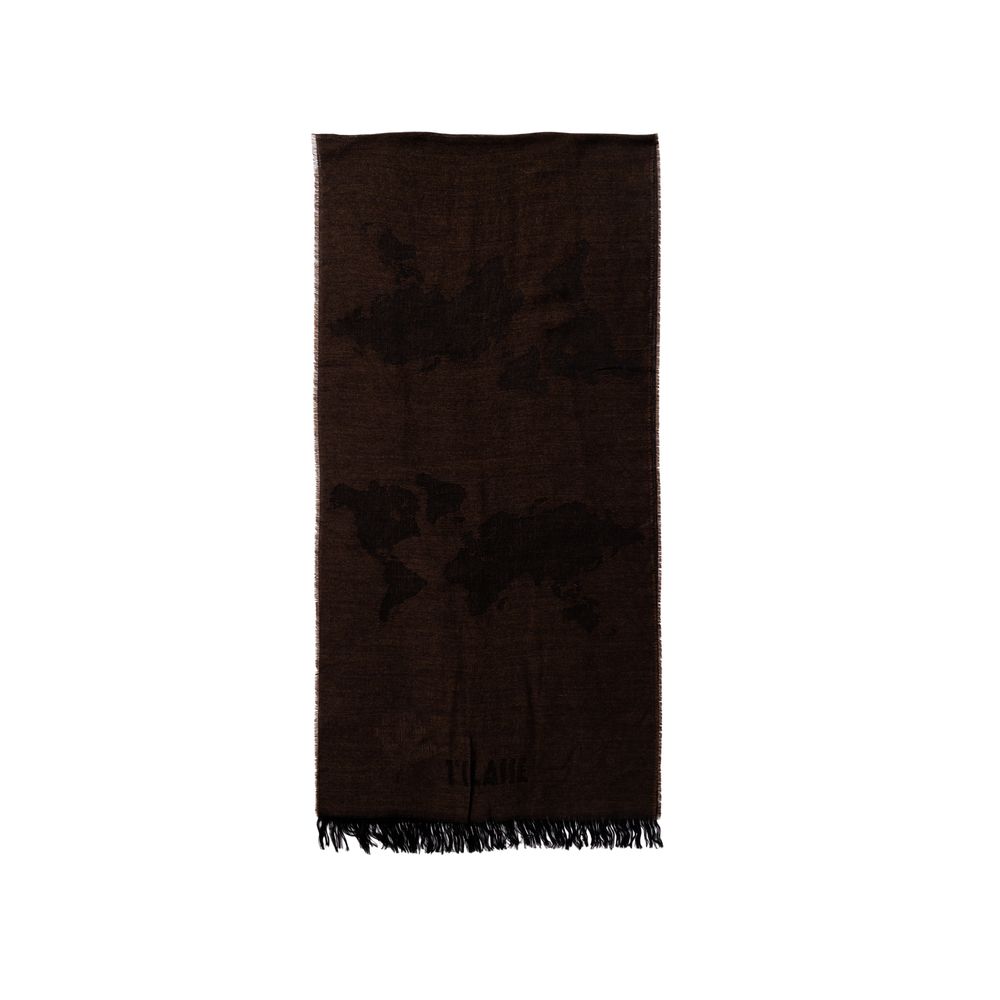 Alviero Martini Prima Classe Brown Viscose Scarf Elegance