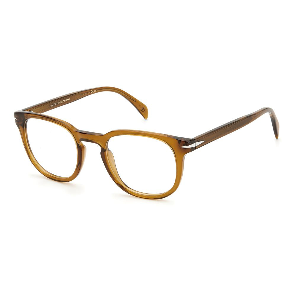 David Beckham Orange Acetate Frames for Timeless Elegance