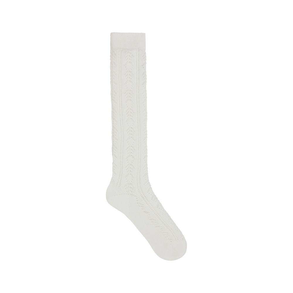 Valentino Black Cotton Socks with Iconic VLogo and Intricate Design