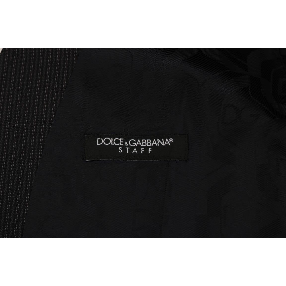 Dolce & Gabbana Gray Wool Blend Striped Vest